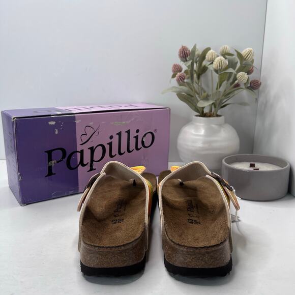 Papillio by Birkenstock Gizeh Sandal African Wax Gold 1005085 Unisex L12/M10 NWB - Picture 5 of 10